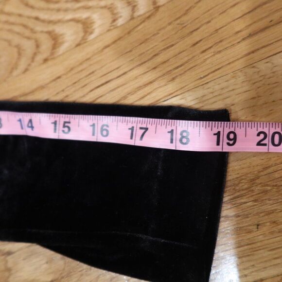 BROOKS BROTHERS velvet dress wrap black long sleeve flare 2 whimsigoth holiday - Picture 11 of 13